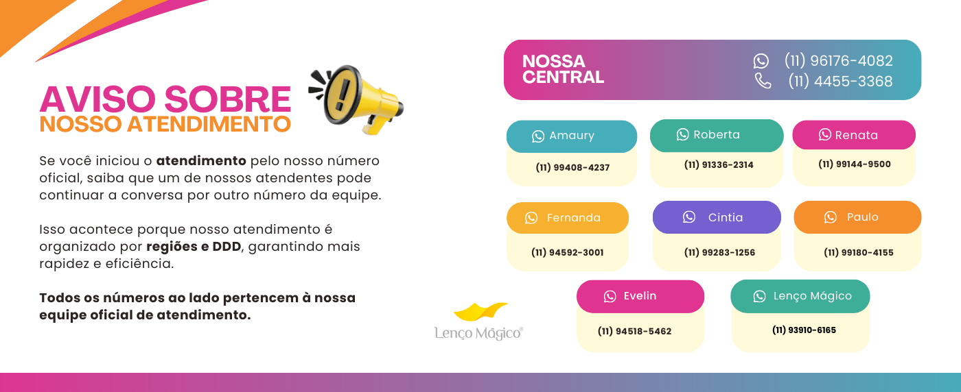 🔔 Aviso sobre nosso atendimento